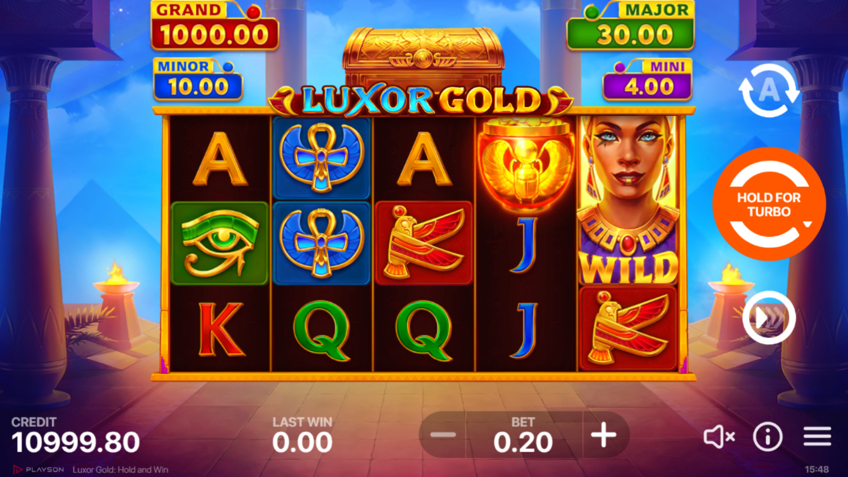 Luxor Gold Hold and Win