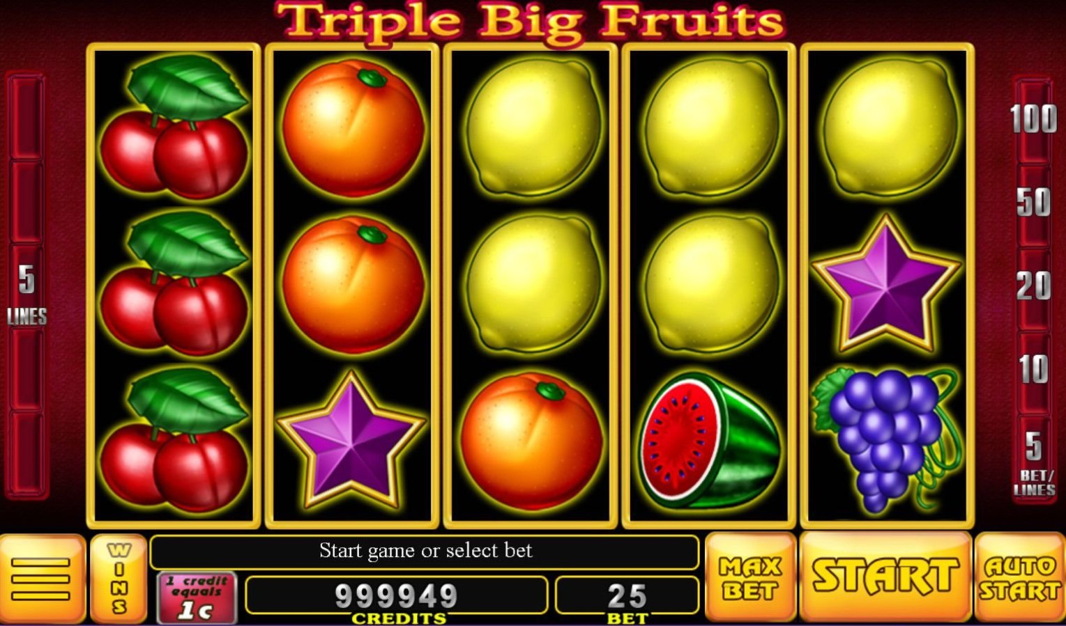 Triple Big Fruits